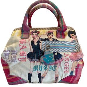 Harajuku Lovers Gwen Stefani Danny Roberts Illustration Satchel Bag Purse